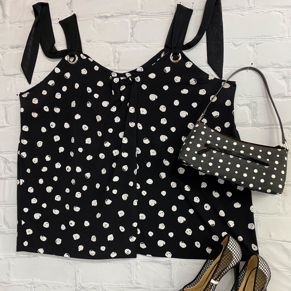 Black & white Plus Size Tank